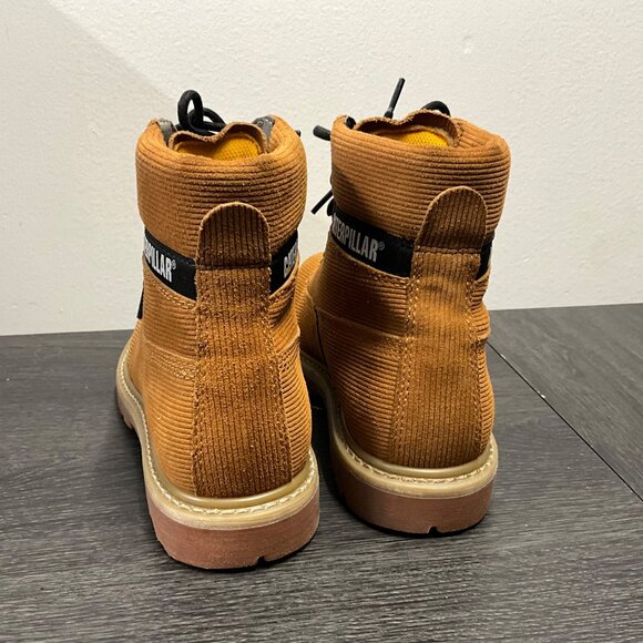 Caterpillar Mens Corduroy Lace-Up Ankle Boots Size 9 Rugged Durable Sole - Picture 13 of 15